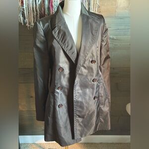 Dolce & Gabbana iridescent dark green Double-Breasted Coat